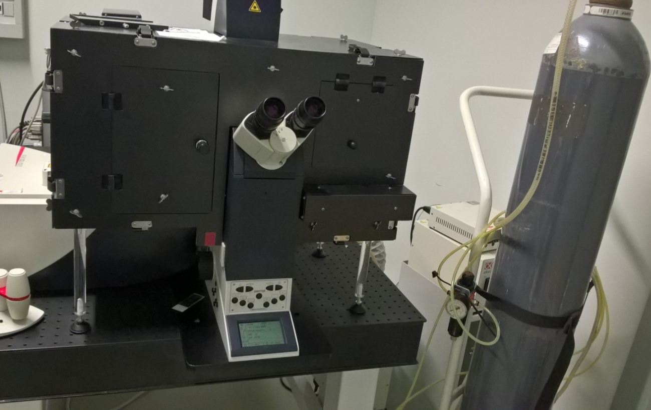 Leica SP5 inverted confocal microscope with multiphoton laser