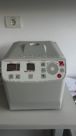 Centrifuge with digital display