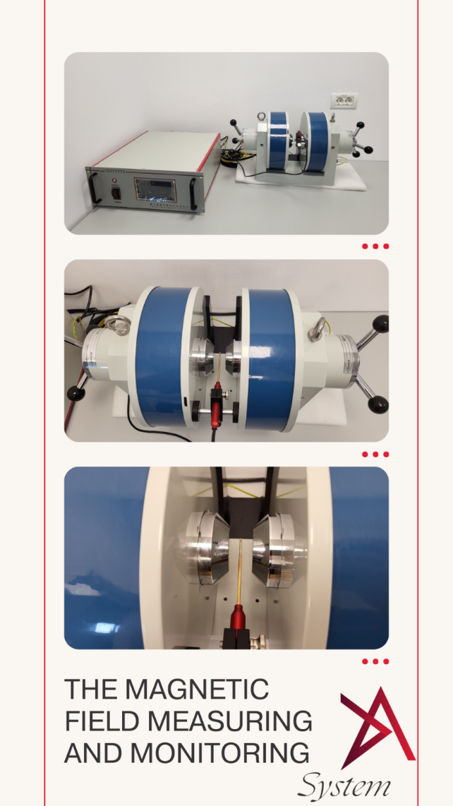 Equipment for generating and monitoring a magnetic field