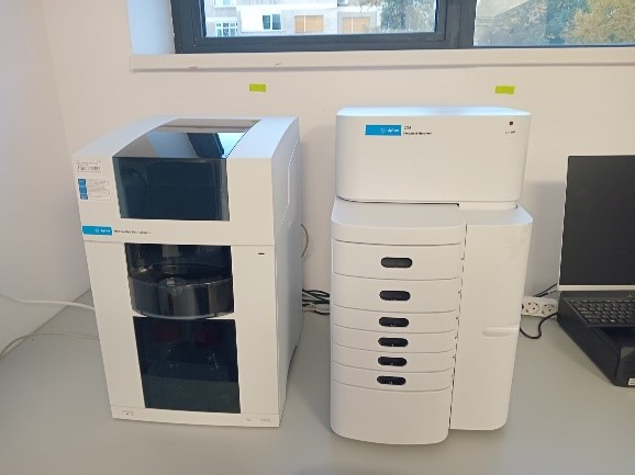 Complete system for protein electrophoresis (CE) coupled with MS-MS