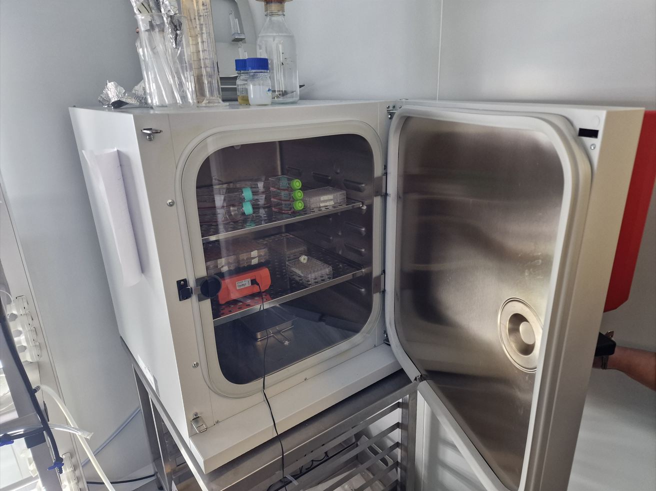 Incubator with Hot Air Sterilization and Equipped with a Heat Sterilizable CO2 Sensor